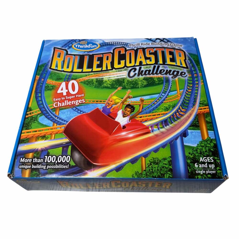 ThinkFun Roller Coaster Challenge Thrill Ride Building Logic Game